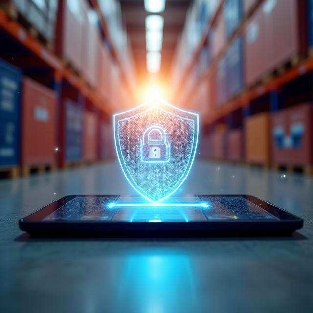 Secure digital logistics concept
